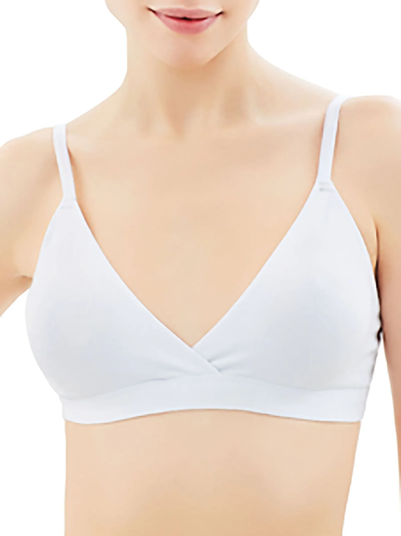 Natural Bralette - Reggiseno light in cotone elasticizzato - Nudo