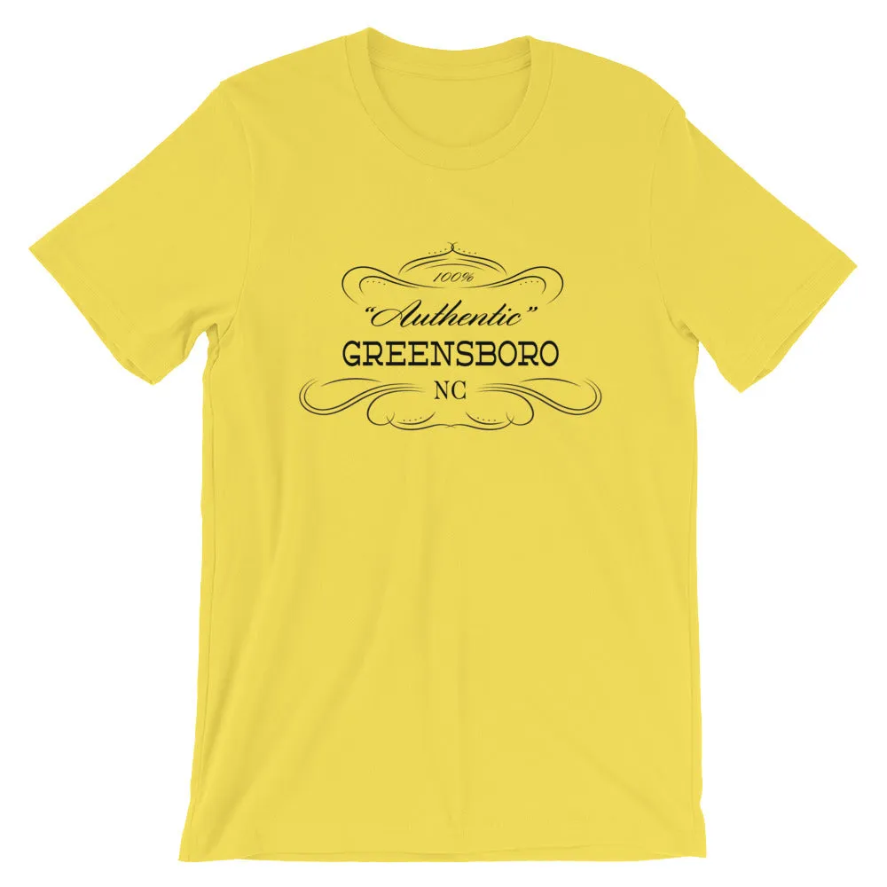 North Carolina - Greensboro NC - Short-Sleeve Unisex T-Shirt - Authentic