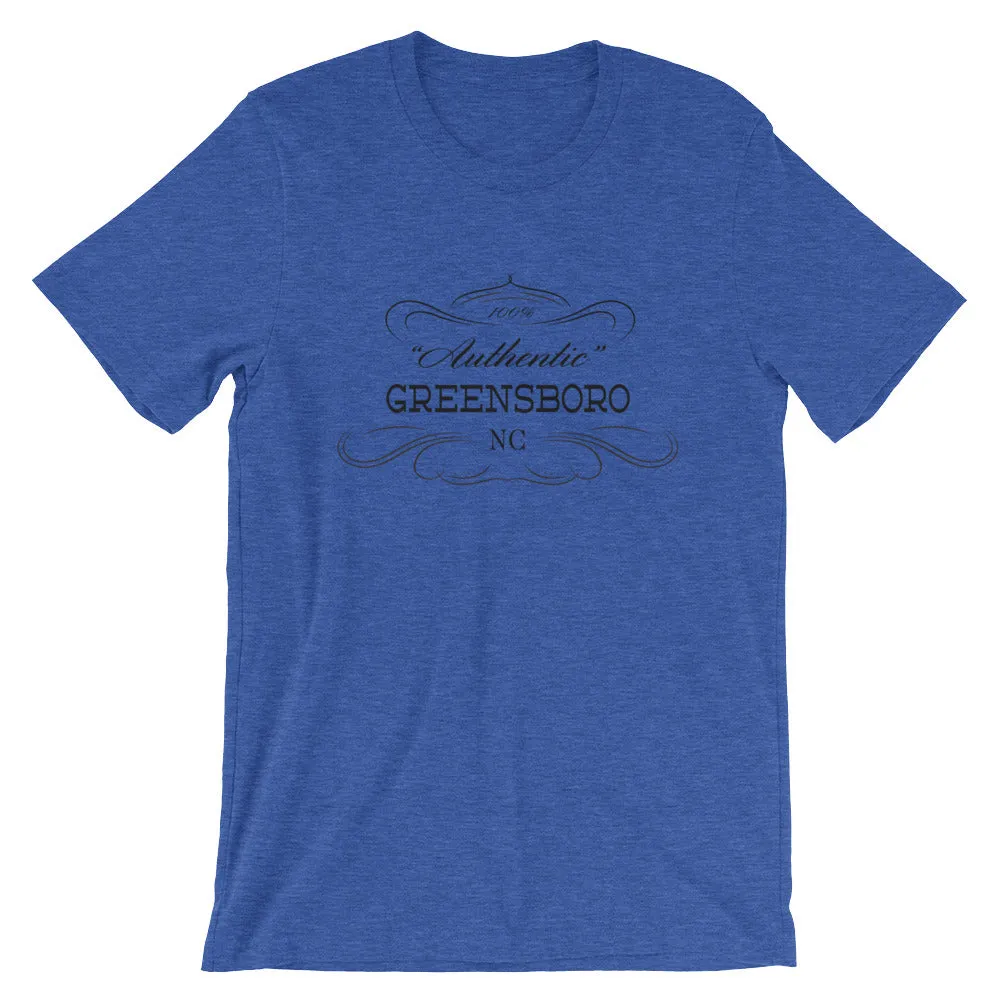 North Carolina - Greensboro NC - Short-Sleeve Unisex T-Shirt - Authentic