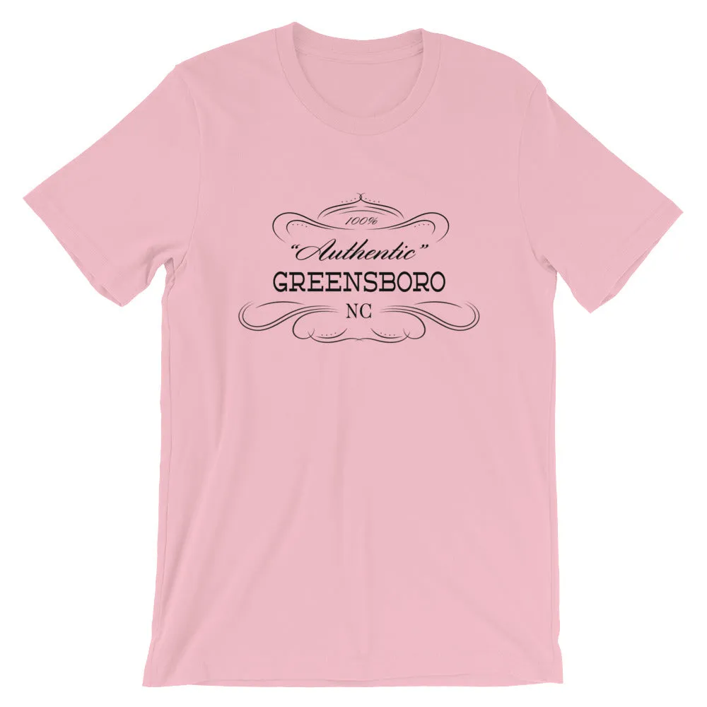 North Carolina - Greensboro NC - Short-Sleeve Unisex T-Shirt - Authentic