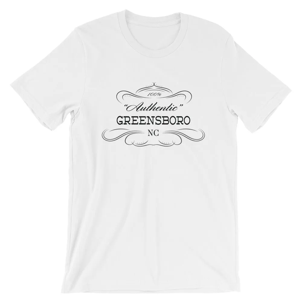 North Carolina - Greensboro NC - Short-Sleeve Unisex T-Shirt - Authentic