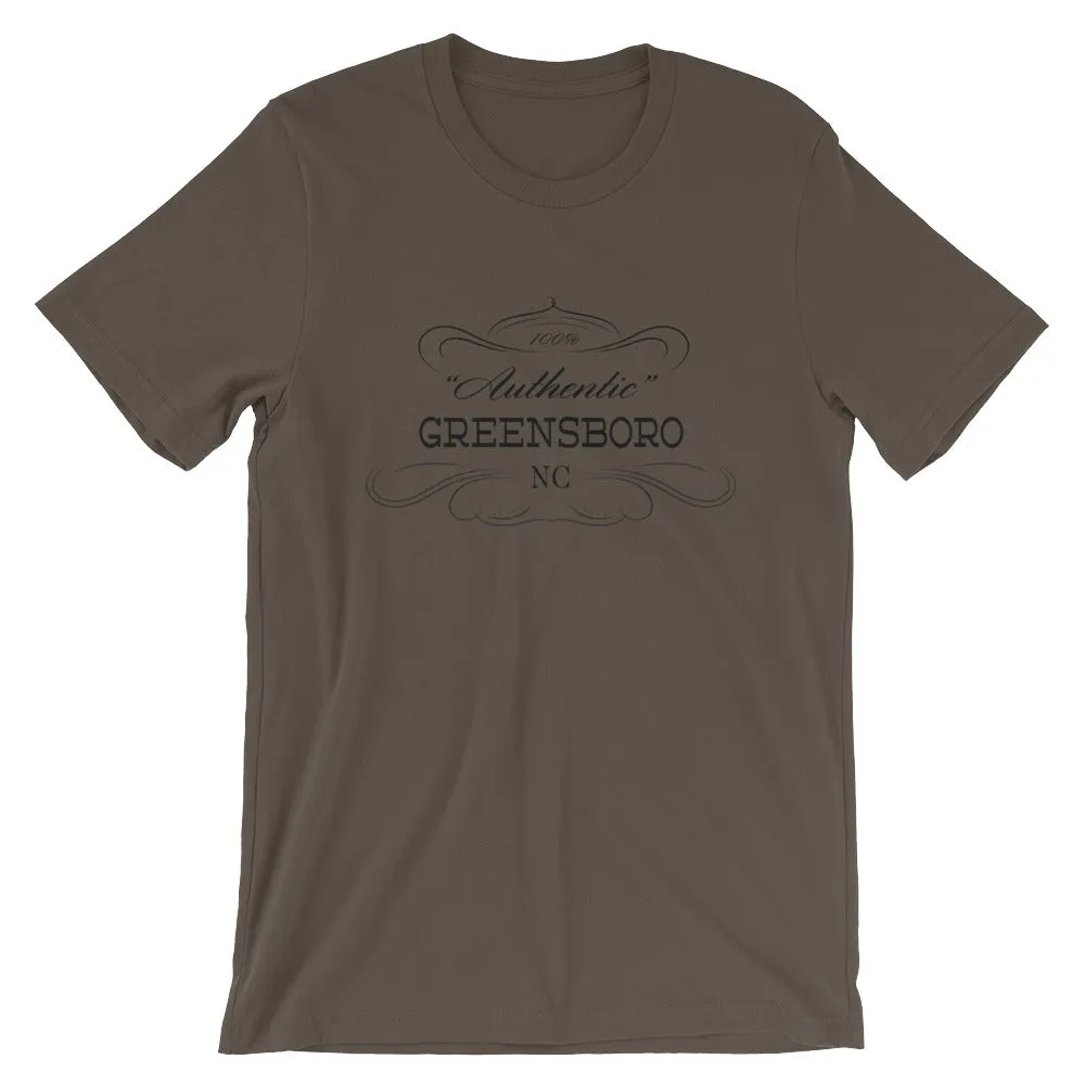 North Carolina - Greensboro NC - Short-Sleeve Unisex T-Shirt - Authentic