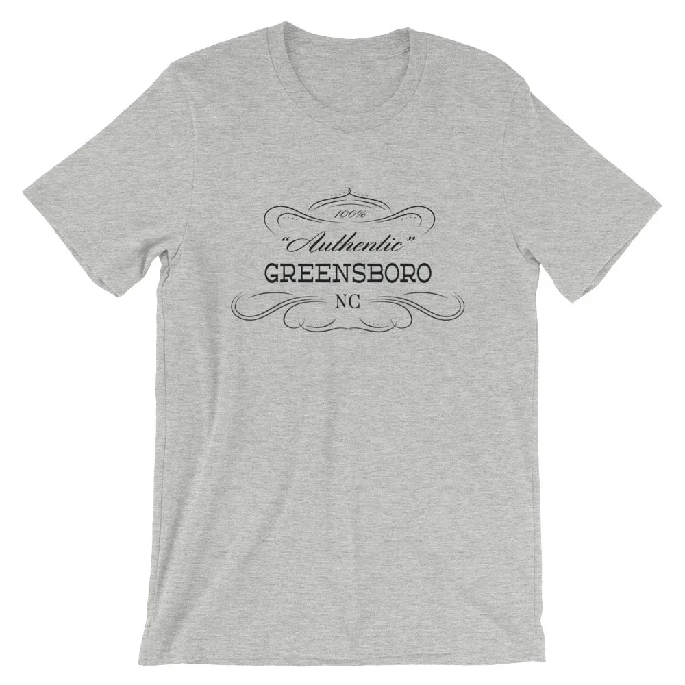 North Carolina - Greensboro NC - Short-Sleeve Unisex T-Shirt - Authentic