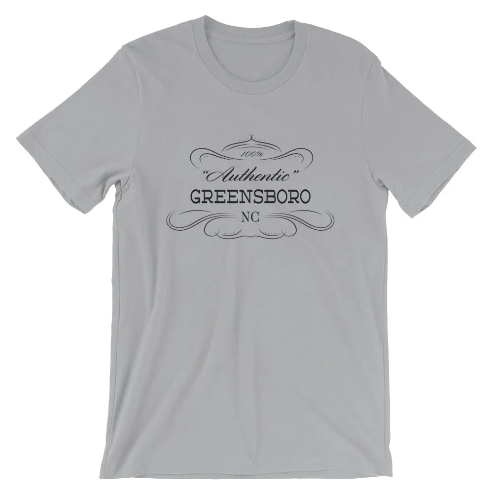 North Carolina - Greensboro NC - Short-Sleeve Unisex T-Shirt - Authentic