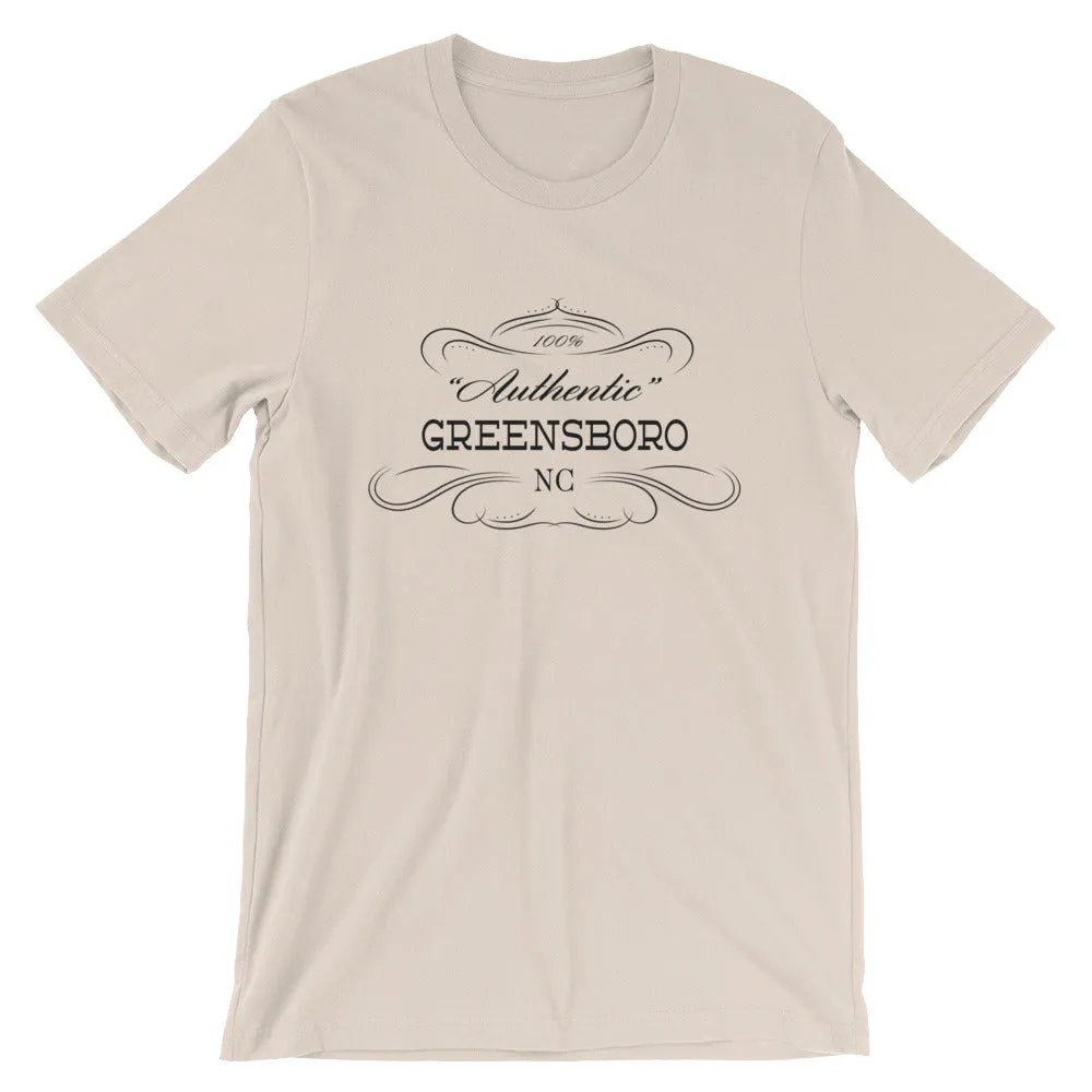 North Carolina - Greensboro NC - Short-Sleeve Unisex T-Shirt - Authentic