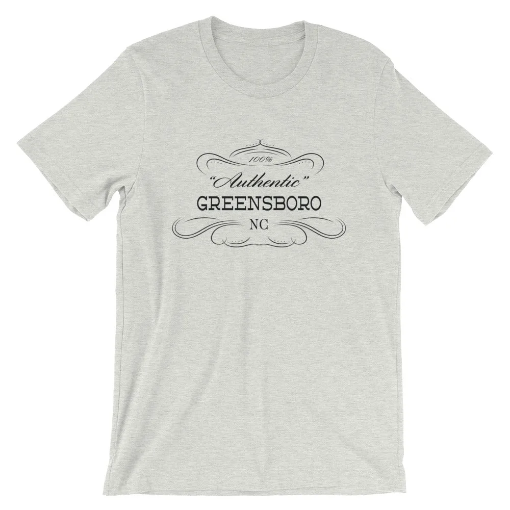 North Carolina - Greensboro NC - Short-Sleeve Unisex T-Shirt - Authentic