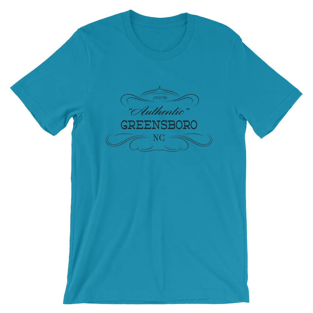 North Carolina - Greensboro NC - Short-Sleeve Unisex T-Shirt - Authentic