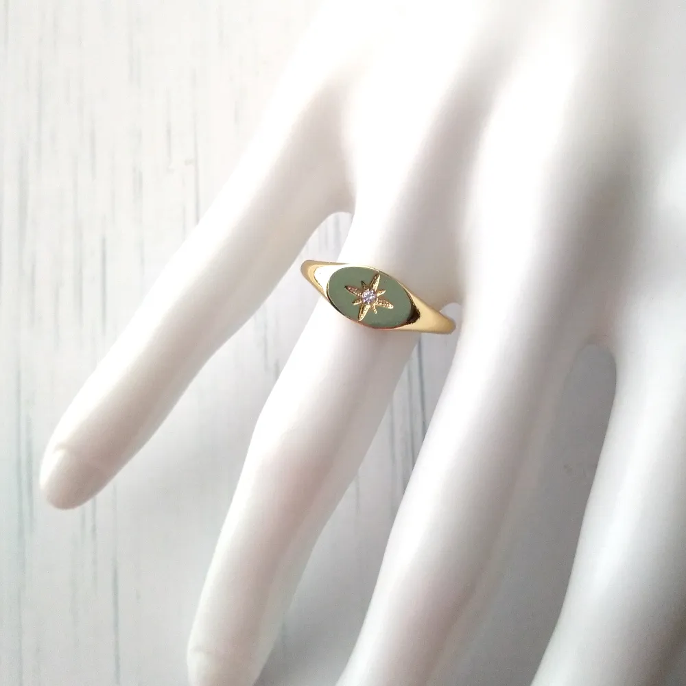 North Star Signet Ring