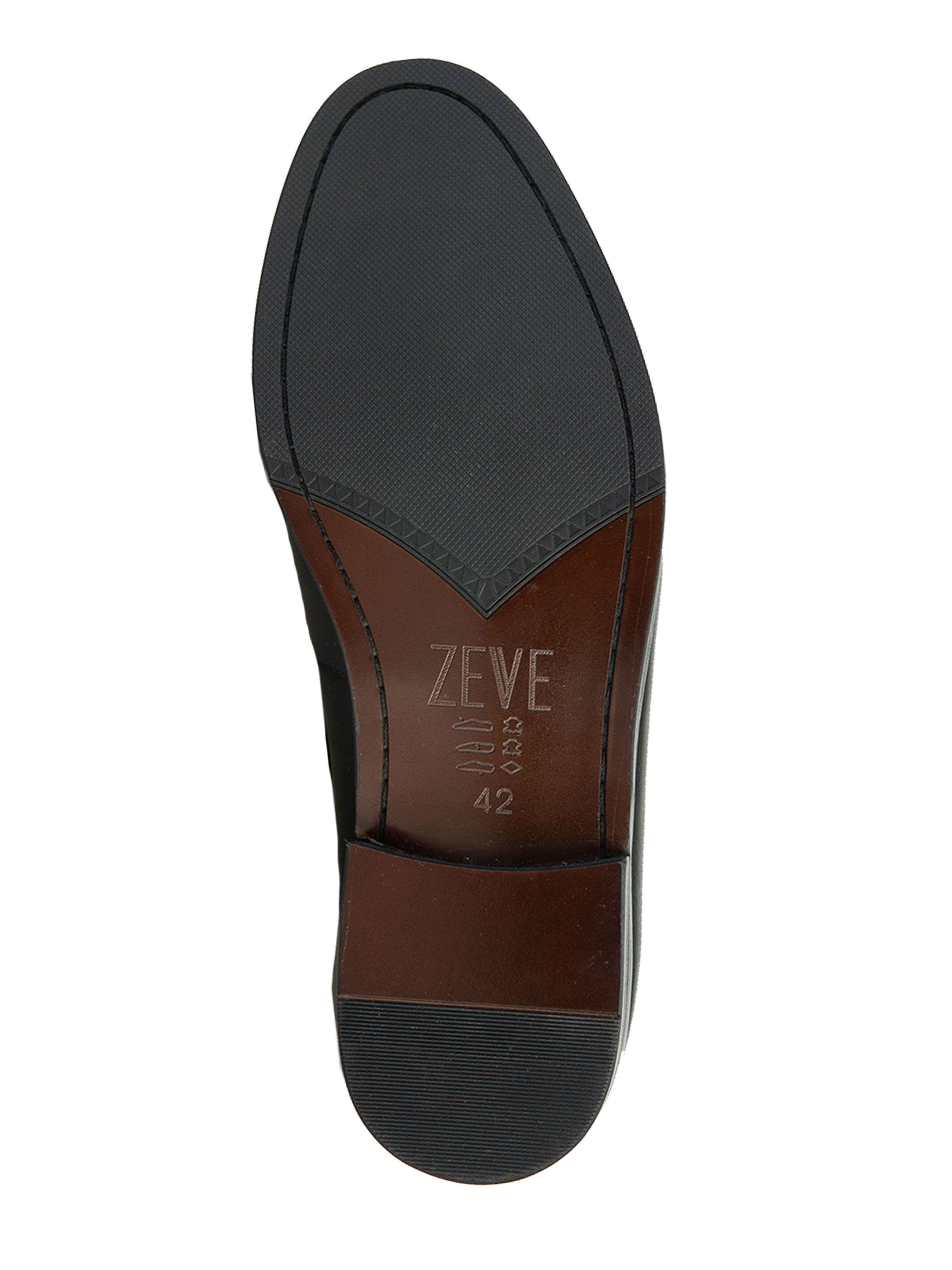 Penny Loafer Wing Strap - Dark Brown (Hand Painted Patina)