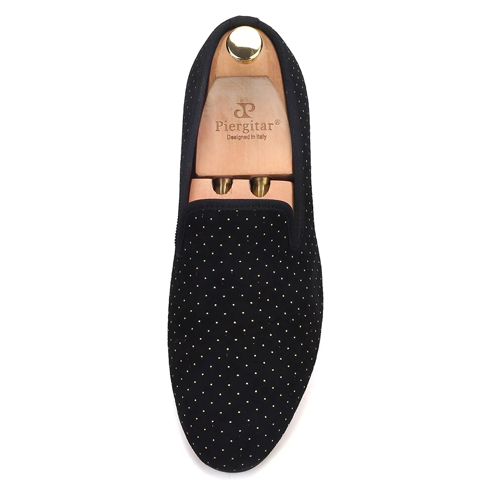 Polka dots handmade casual loafers flats