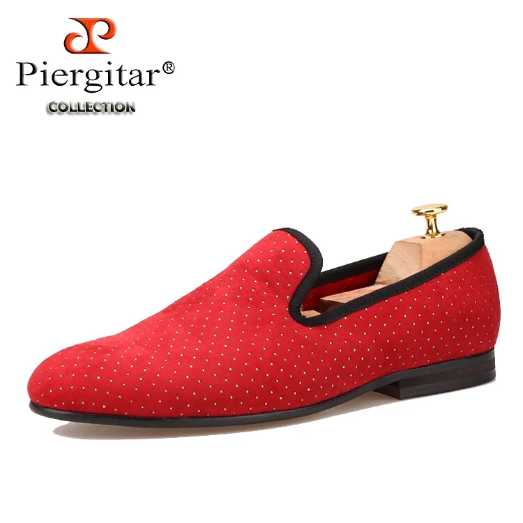 Polka dots handmade casual loafers flats