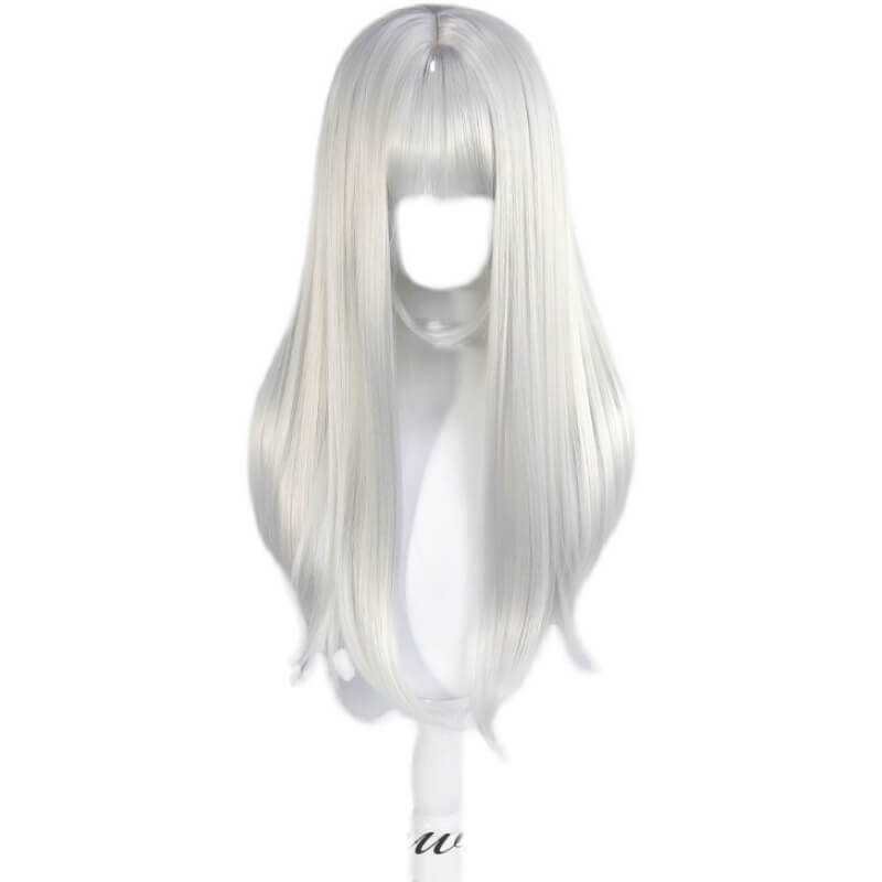 Pure white natural Lolita wig BY5002