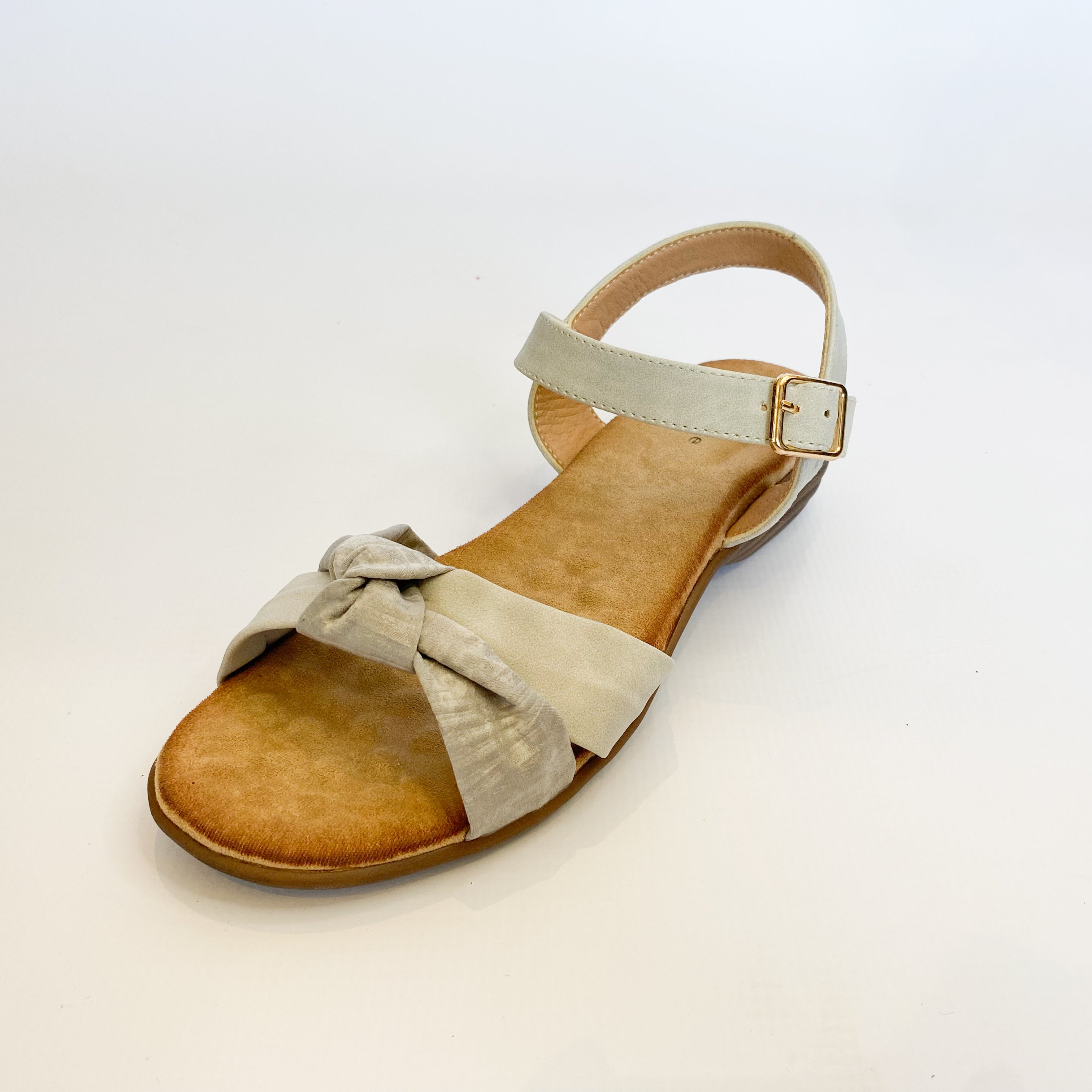 Queue grey knot detail sandal