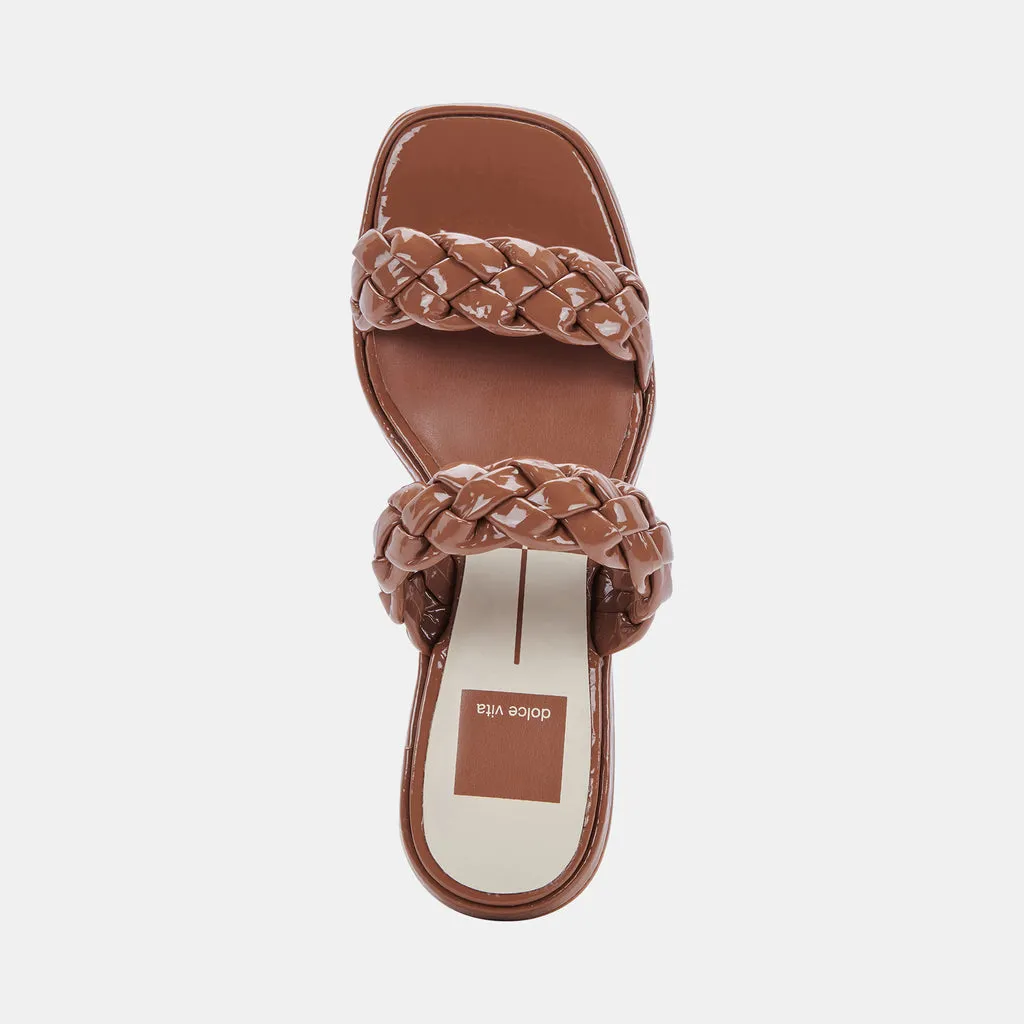 RONIN Sandals Taupe Patent Stella | Taupe Patent Braided Sandals– Dolce Vita 6814326718530