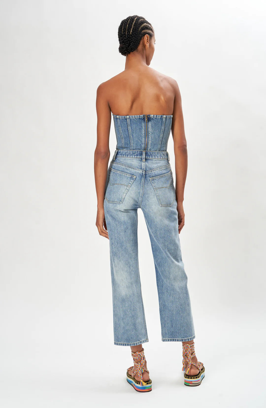 Ronny Kobo - Sasha Denim Top - Light Wash Denim