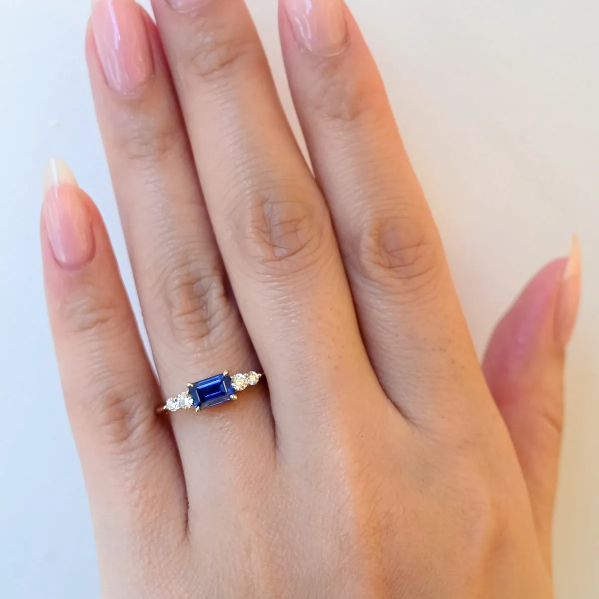 Sapphire Five Stone Bea Ring