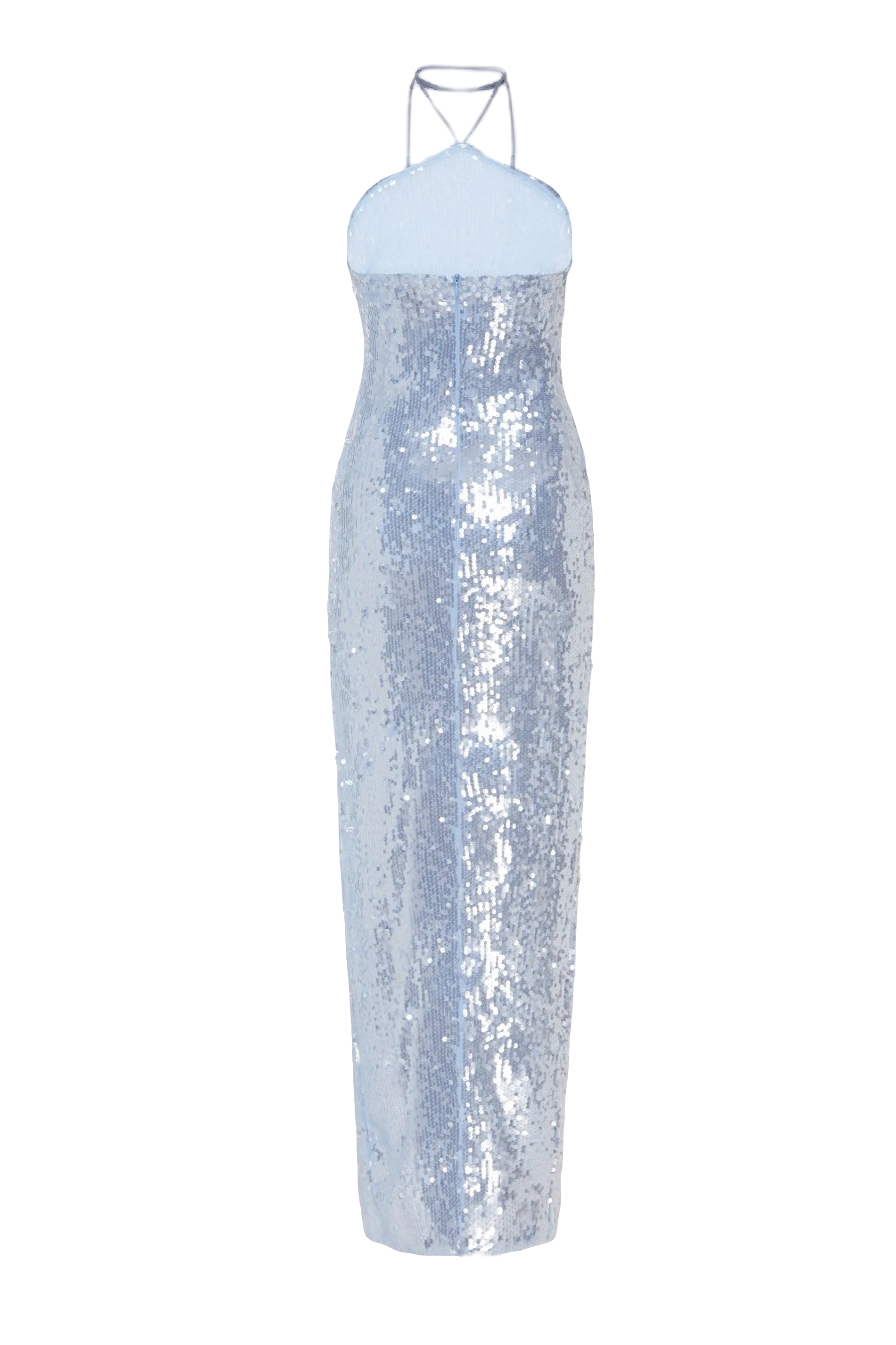 Sequin Maxi Dress in Light Blue