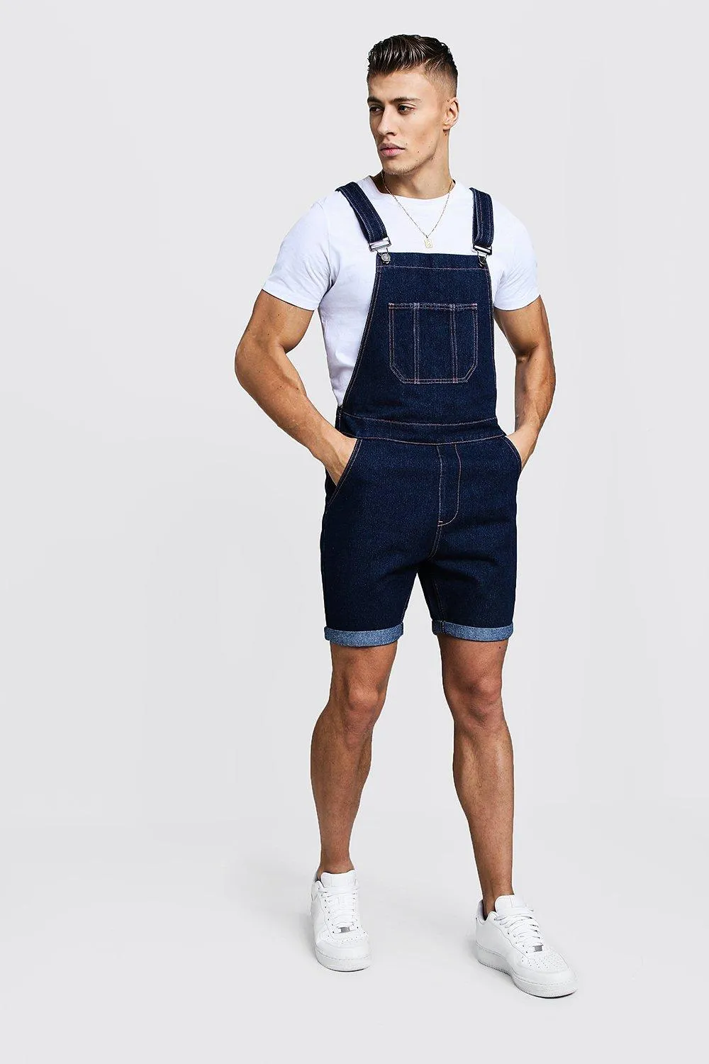 Slim Fit Short Length Overalls