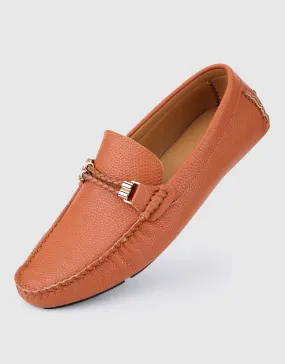 Speckled Leather Casual Loafers