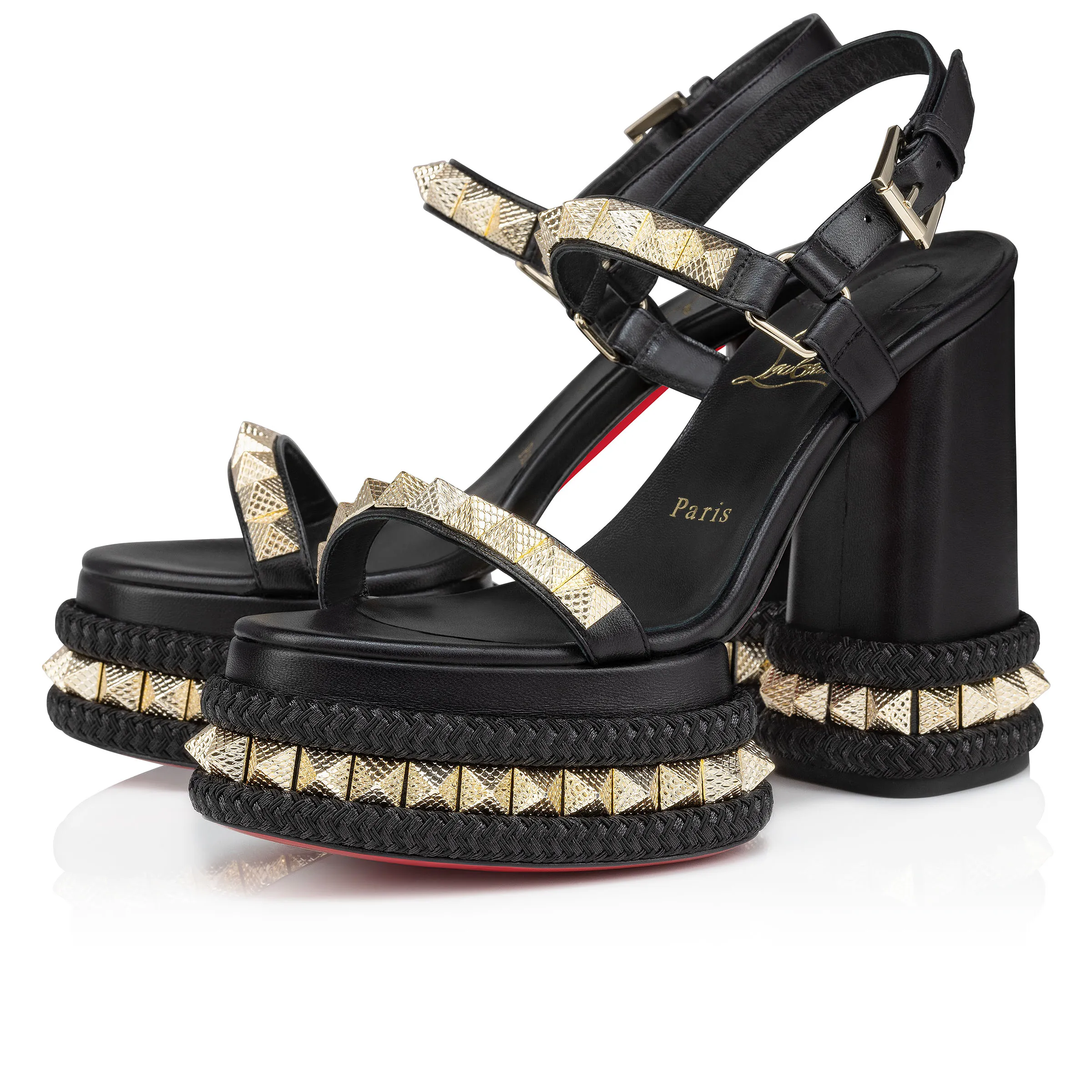 Superaclou 130 mm Sandals - Nappa leather - Black - Women