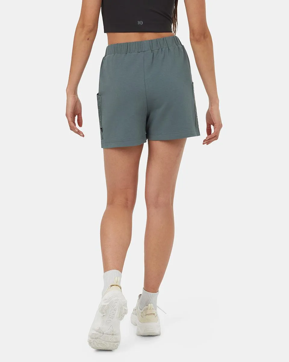 Tentree SoftTerry Light Contrast Short In Light Urban Green/Eucalyptus