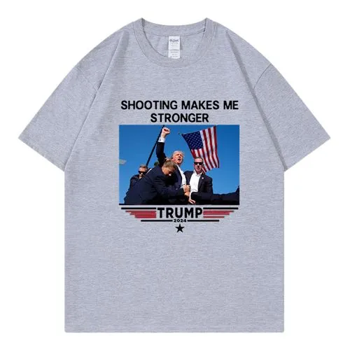 Unisex T-shirt Short Sleeve T-Shirts Streetwear Donald Trump Letter Usa