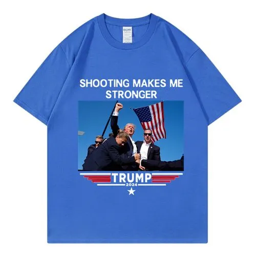 Unisex T-shirt Short Sleeve T-Shirts Streetwear Donald Trump Letter Usa