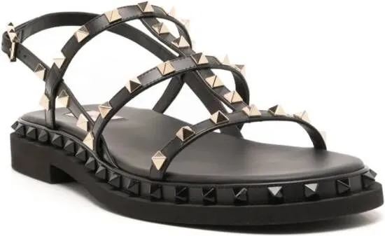 Valentino Garavani Rockstud 35mm leather sandals Black