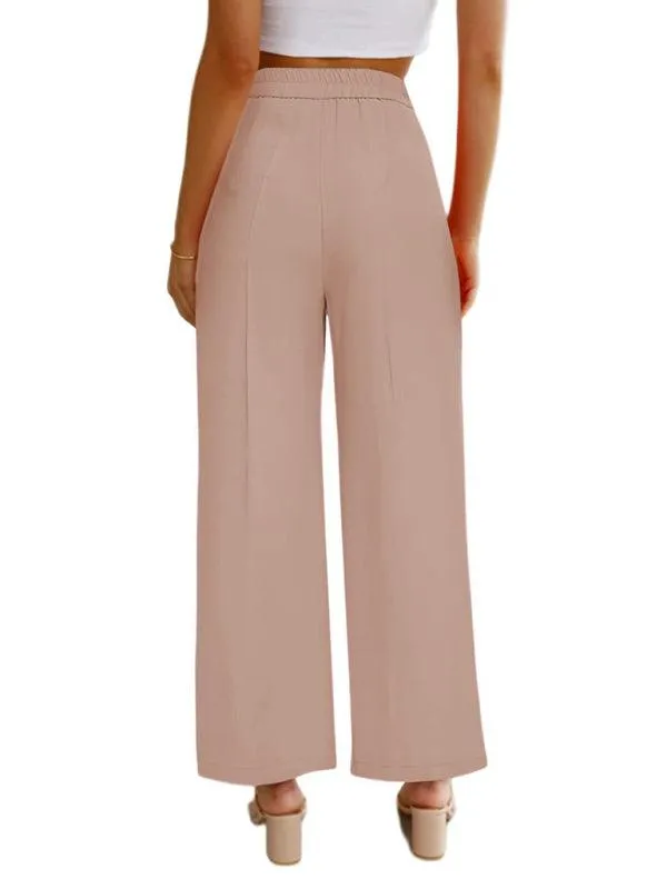 Wide Leg Women's Pants With Pockets