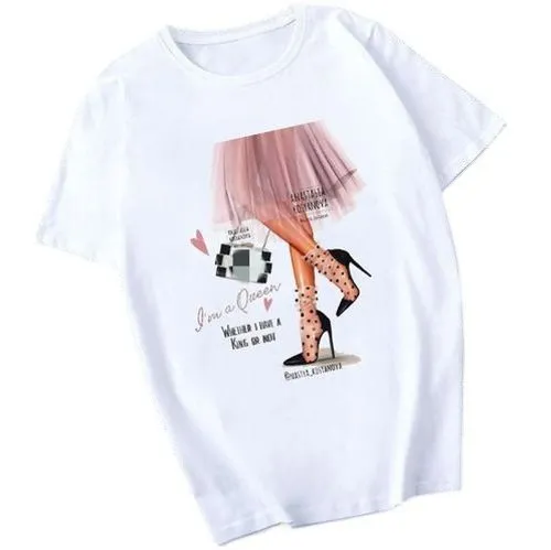 Women's T-shirt Short Sleeve T-shirts Fashion Printing