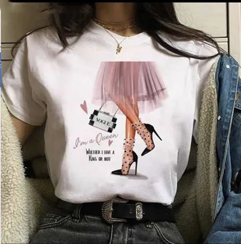 Women's T-shirt Short Sleeve T-shirts Fashion Printing