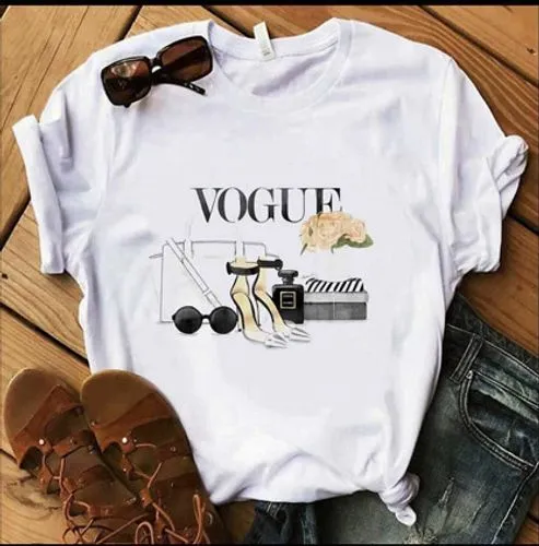 Women's T-shirt Short Sleeve T-shirts Fashion Printing