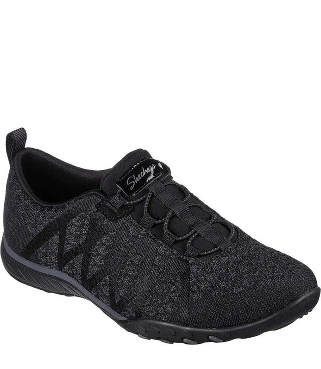 Womens/ladies breathe easy infi-knity trainers black Skechers