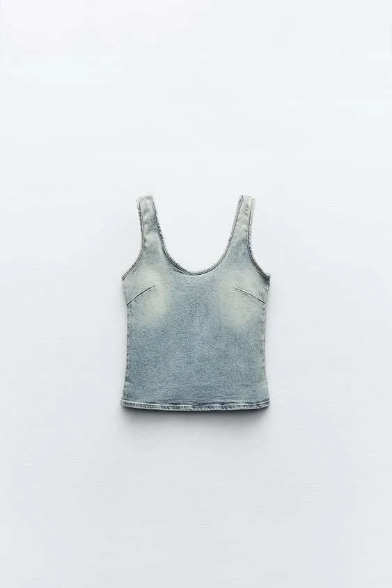 ZARA  |TRF DENIM TOP